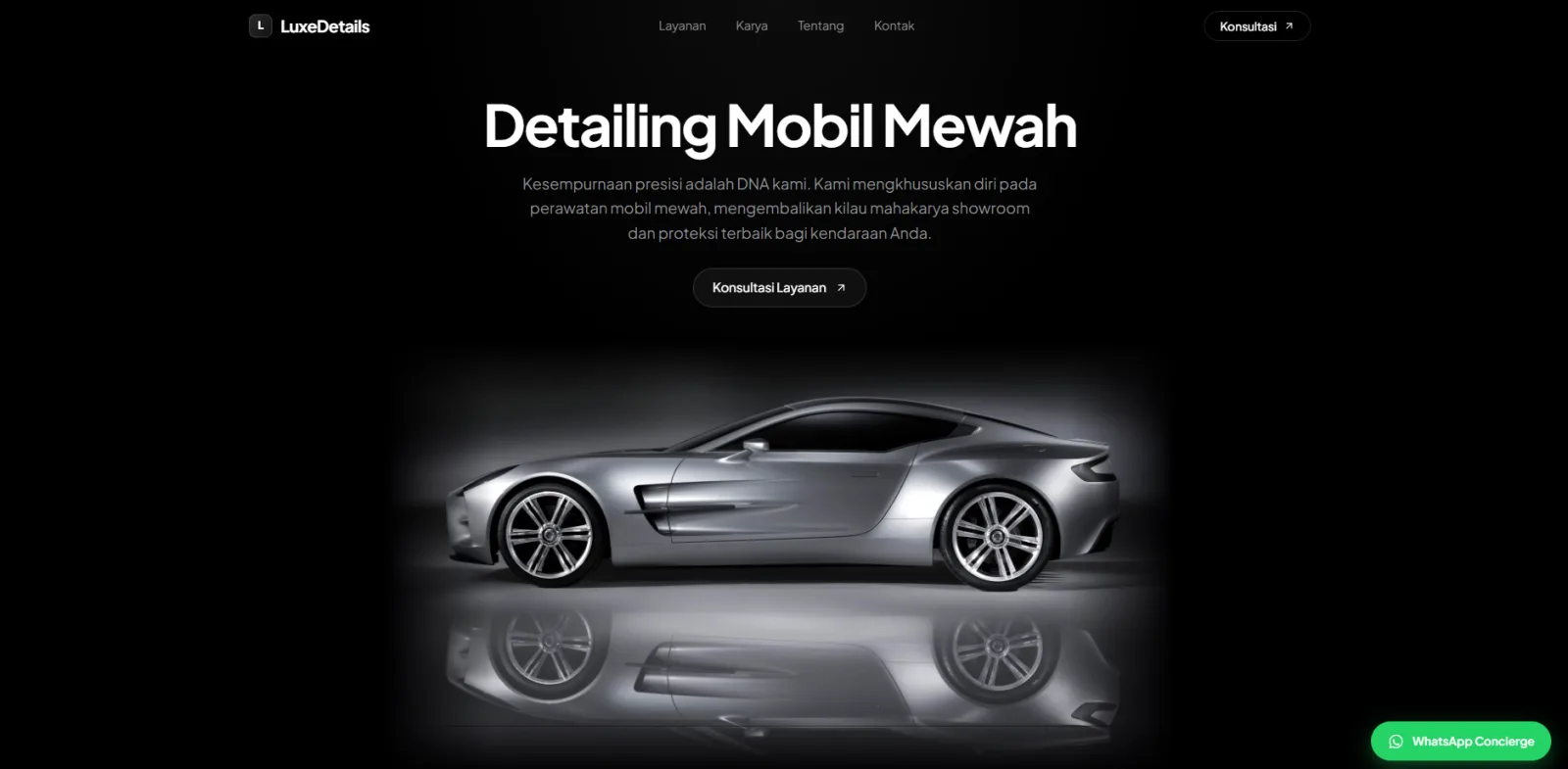 LuxeDetails — Luxury Car Detailing Landing Page